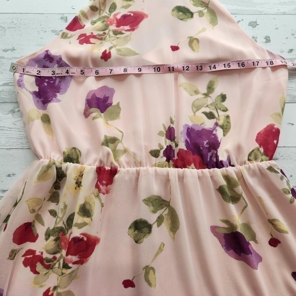 Ralph Lauren Floral Pink Halter Top Mini Dress Sizes 10 And 12 NWT - Picture 10 of 17